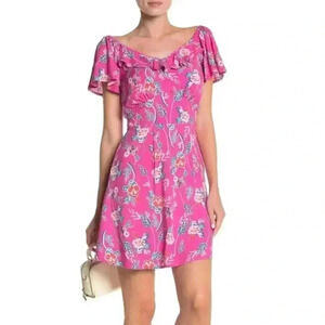 ROW A Ruffle Mini Dress Size Small‎